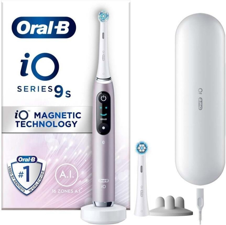 Oral B iO Series 9 - elektrisk tandborste, ros in de groep BEAUTY & HEALTH / Mondverzorging / Elektrische tandenborstels bij TP E-commerce Nordic AB (C57804)