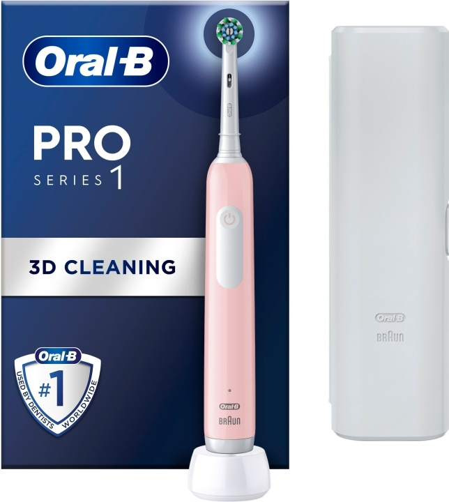 Oral B Pro Series 1 - elektrisk tandborste, rosa in de groep BEAUTY & HEALTH / Mondverzorging / Elektrische tandenborstels bij TP E-commerce Nordic AB (C57820)