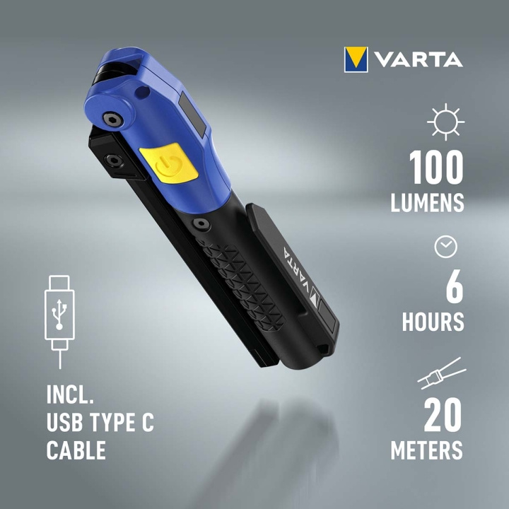 Varta Work Flex® Multifunctioneel Licht F20R Oplaadbaar in de groep SPORT, VRIJE TIJD & HOBBY / Zaklampen & Hoofdlampen / Zaklampen bij TP E-commerce Nordic AB (C57837)