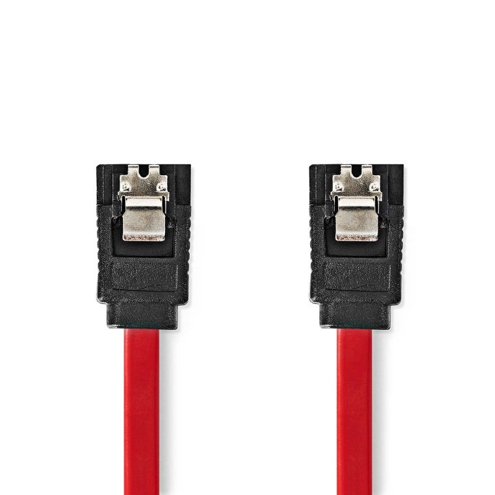 Nedis SATA Kabel | 1.5 Gbps | SATA 7-Pins Female | SATA 7-Pins Female | Vernikkeld | 0.50 m | Plat | PVC | Rood | Doos in de groep COMPUTERS & RANDAPPARATUUR / Computerkabels / Interne / SATA bij TP E-commerce Nordic AB (C57854)