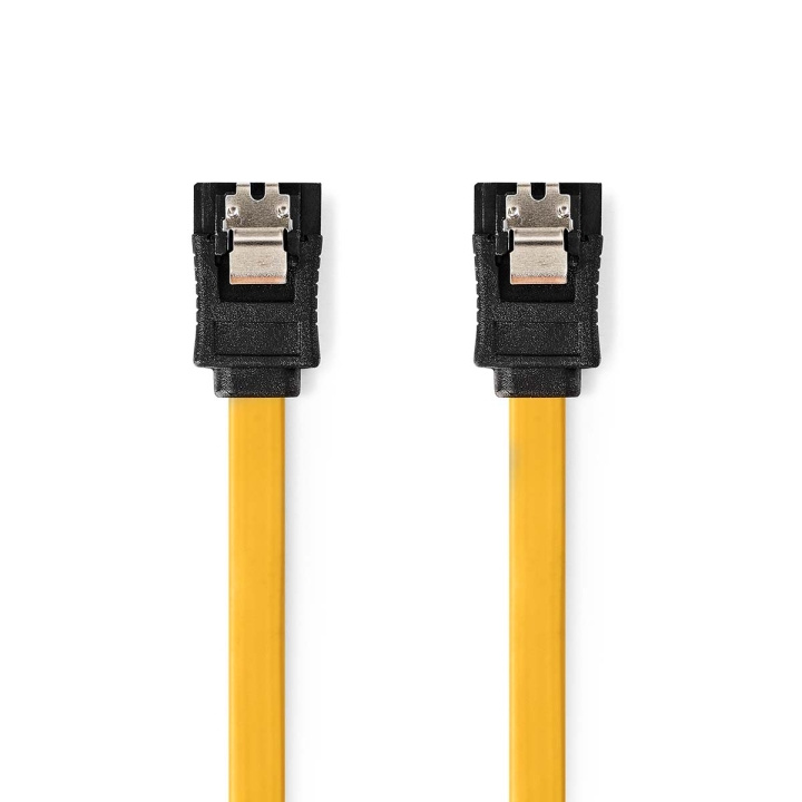 Nedis SATA Kabel | 6 Gbps | SATA 7-Pins Female | SATA 7-Pins Female | Vernikkeld | 0.50 m | Plat | PVC | Geel | Doos in de groep COMPUTERS & RANDAPPARATUUR / Computerkabels / Interne / SATA bij TP E-commerce Nordic AB (C57856)