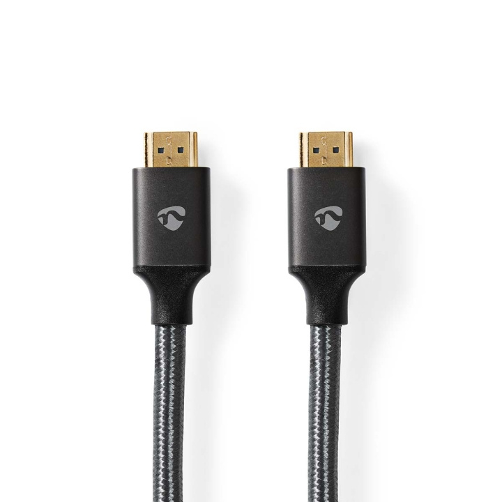 Nedis Ultra High Speed ​​HDMI™-Kabel | HDMI™ Connector | HDMI™ Connector | 8K@60Hz | 48 Gbps | 5.00 m | Rond | 6.7 mm | Gun Metal Grijs | Cover Box in de groep HOME ELECTRONICS / Kabels & Adapters / HDMI / Kabels bij TP E-commerce Nordic AB (C57869)