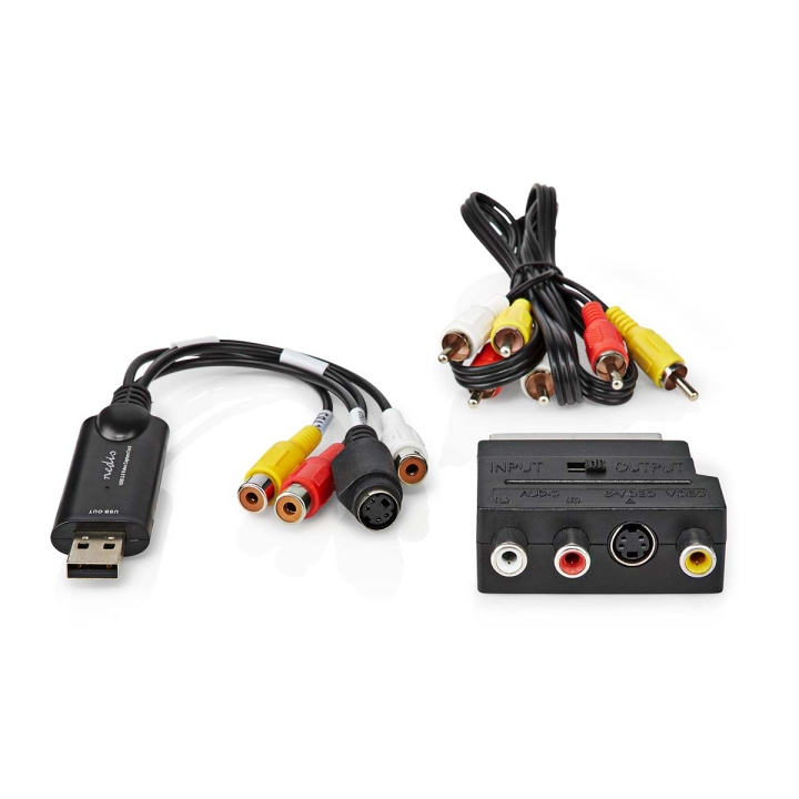 Nedis Videograbber | USB 2.0 | 480p | A/V-kabel / Scart in de groep HOME ELECTRONICS / Audio & Beeld / TV & Accessoires / VHS digitaliseren bij TP E-commerce Nordic AB (C57871)