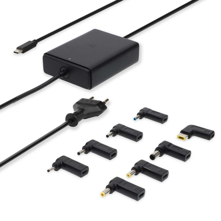 Nedis Notebook-Adapter | GaN | 100 W | 5 / 9 / 12 / 15 / 20 V DC | 3.0 / 5.0 A | Gebruikt voor: Notebook / Smartphone / Tablet | Euro / Type-C (CEE 7/16) in de groep COMPUTERS & RANDAPPARATUUR / Laptops & accessoires / Computeroplader / Laptop oplader / Universal bij TP E-commerce Nordic AB (C57895)