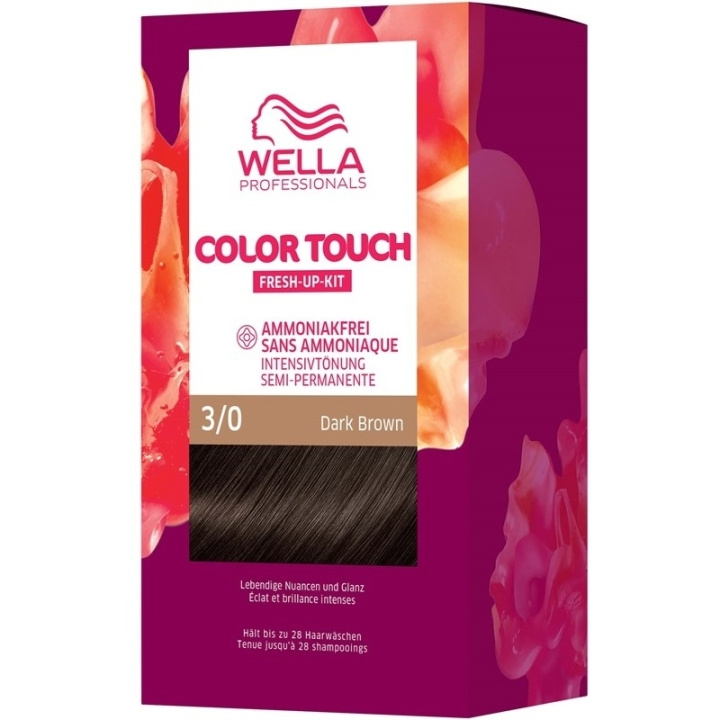 Wella Color Touch Pure Naturals 3/0 Dark Brown in de groep BEAUTY & HEALTH / Haar & Styling / Haarverzorging / Haarverf / Haarverf & Kleurbommen bij TP E-commerce Nordic AB (C57923)