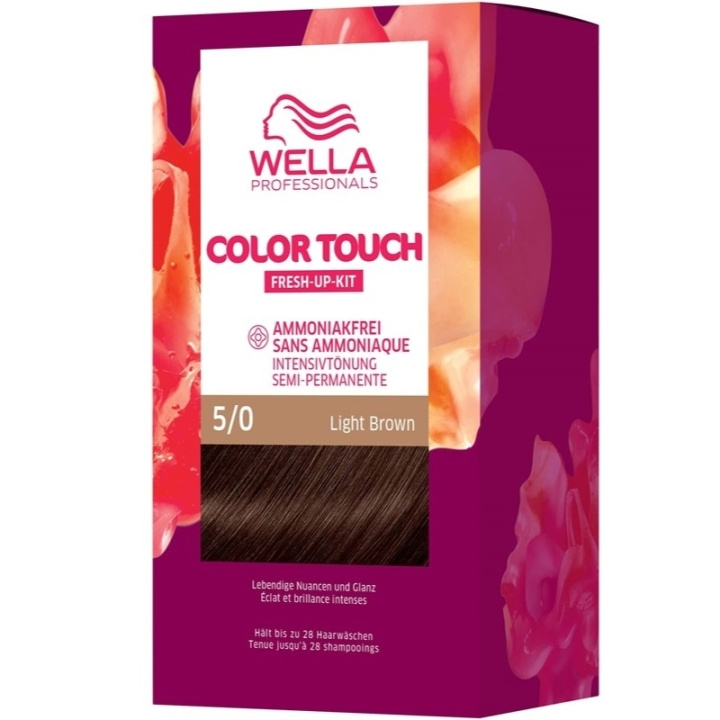 Wella Color Touch Pure Naturals 5/0 Light Brown in de groep BEAUTY & HEALTH / Haar & Styling / Haarverzorging / Haarverf / Haarverf & Kleurbommen bij TP E-commerce Nordic AB (C57928)