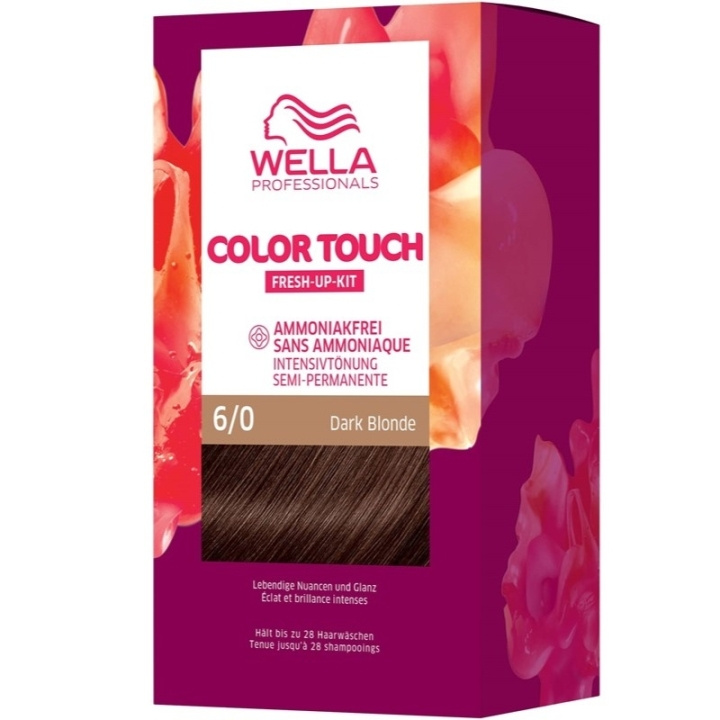 Wella Color Touch Pure Naturals 6/0 Dark Blonde in de groep BEAUTY & HEALTH / Haar & Styling / Haarverzorging / Haarverf / Haarverf & Kleurbommen bij TP E-commerce Nordic AB (C57929)