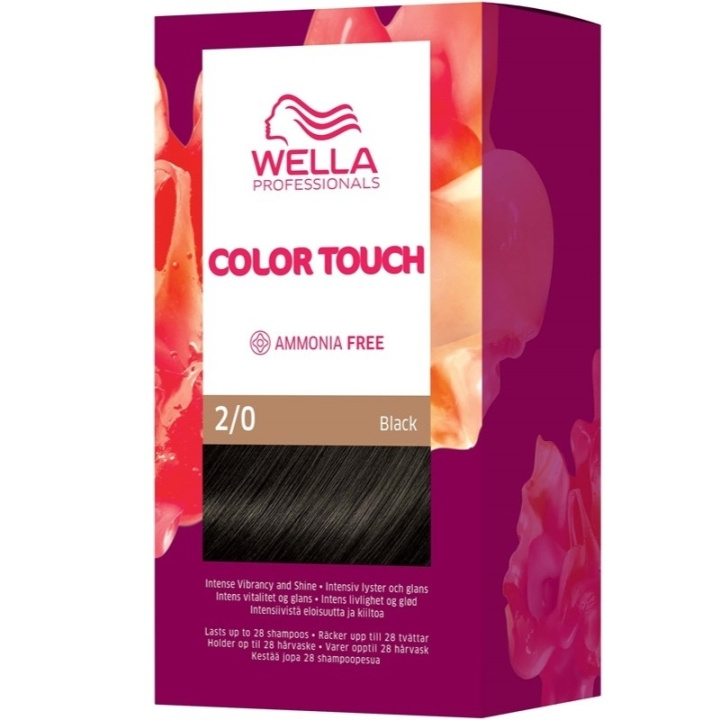 Wella Color Touch Pure Naturals 2/0 Black in de groep BEAUTY & HEALTH / Haar & Styling / Haarverzorging / Haarverf / Haarverf & Kleurbommen bij TP E-commerce Nordic AB (C57930)