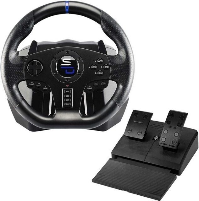 Subsonic Superdrive SV850 Drive Pro Sport rattkontroll för PS4 / Switch / Xbox / PC in de groep HOME ELECTRONICS / Spelconsoles en accessoires / Sony PlayStation 4 / Accessoires bij TP E-commerce Nordic AB (C58013)