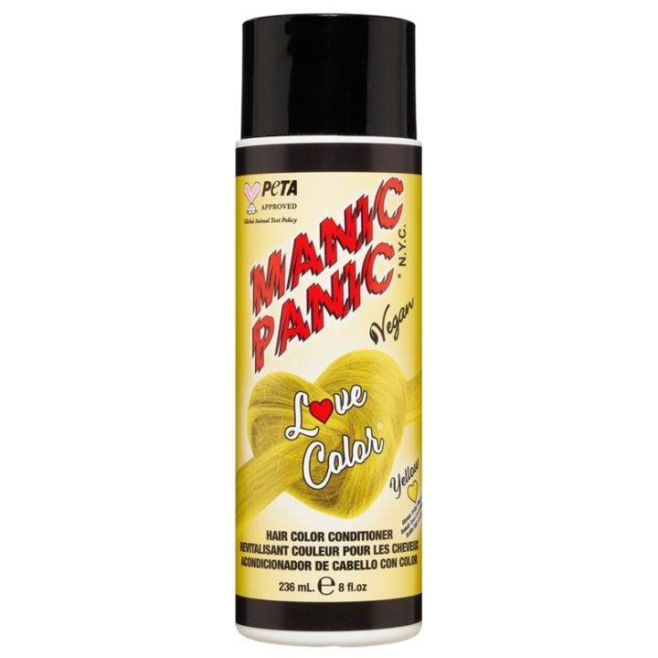 Manic Panic Love Color® Hair Color Depositing Conditioner Yellow Heart 236ml in de groep BEAUTY & HEALTH / Haar & Styling / Haarverzorging / Conditioner bij TP E-commerce Nordic AB (C58353)
