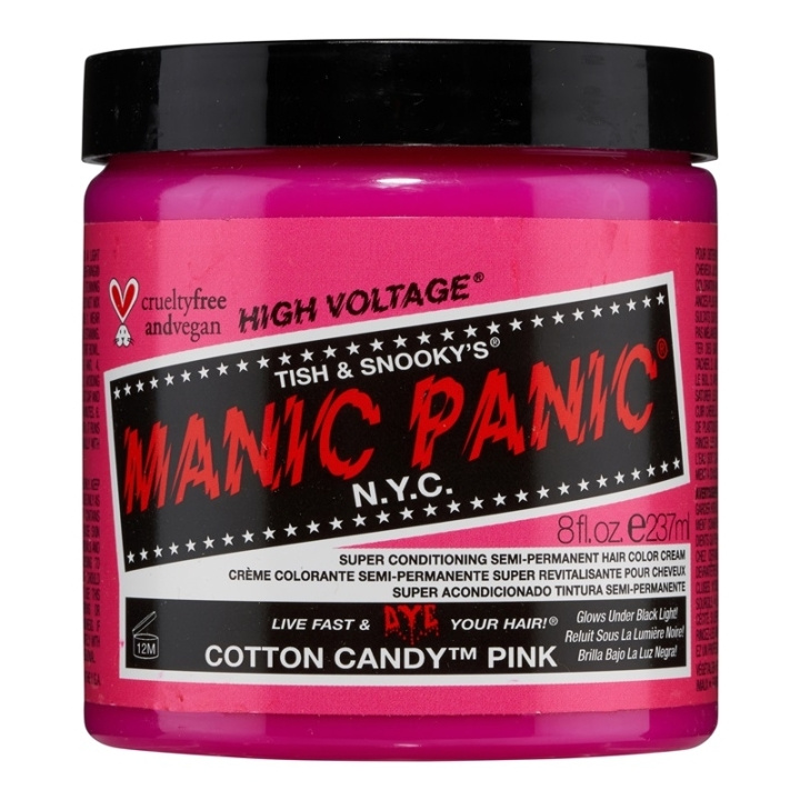 Manic Panic Cotton Candy Pink Classic Creme 237ml in de groep BEAUTY & HEALTH / Haar & Styling / Haarverzorging / Haarverf / Haarverf & Kleurbommen bij TP E-commerce Nordic AB (C58354)