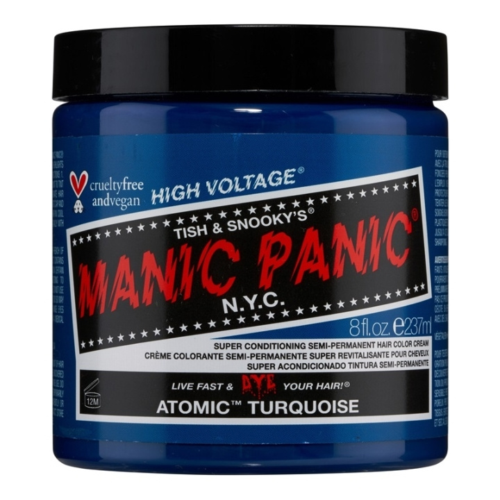 Manic Panic Atomic Turquoise Classic Creme 237ml in de groep BEAUTY & HEALTH / Haar & Styling / Haarverzorging / Haarverf / Haarverf & Kleurbommen bij TP E-commerce Nordic AB (C58357)