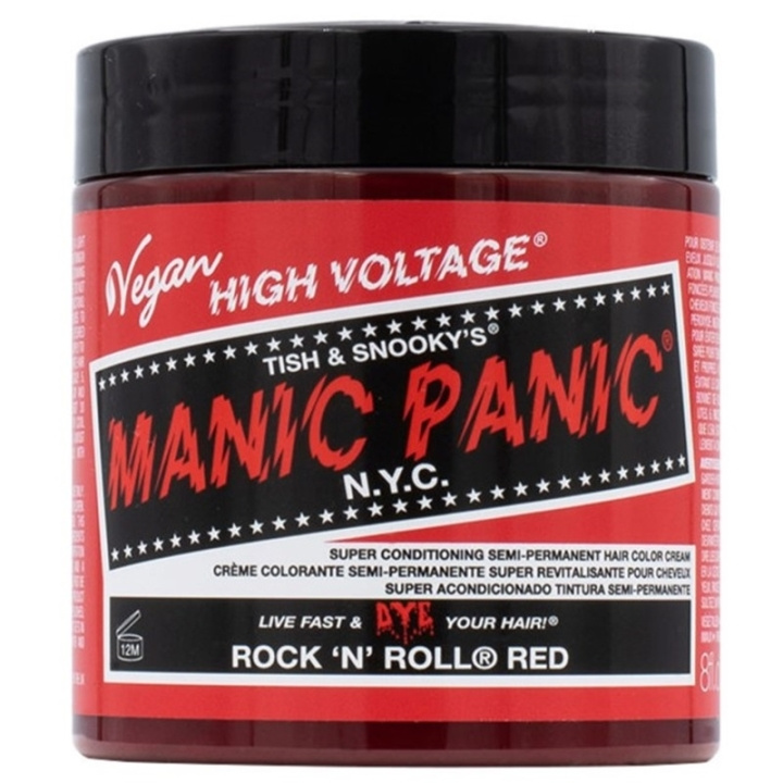 Manic Panic Rock N Roll Red Classic Creme 237ml in de groep BEAUTY & HEALTH / Haar & Styling / Haarverzorging / Haarverf / Haarverf & Kleurbommen bij TP E-commerce Nordic AB (C58358)