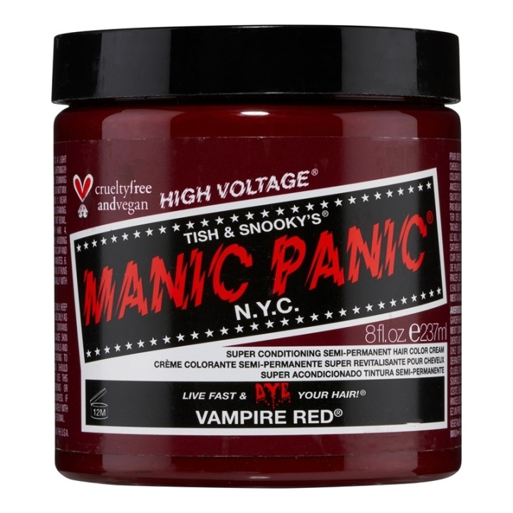 Manic Panic Vampire Red Classic Creme 237ml in de groep BEAUTY & HEALTH / Haar & Styling / Haarverzorging / Haarverf / Haarverf & Kleurbommen bij TP E-commerce Nordic AB (C58360)