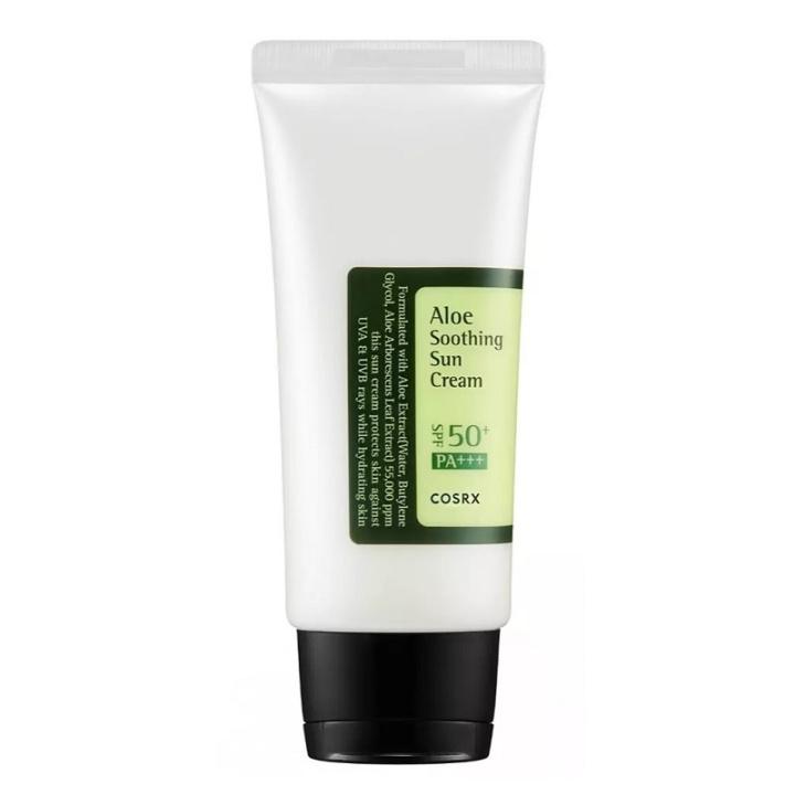 COSRX Aloe Soothing Sun Cream SPF50 PA+++ 50ml in de groep BEAUTY & HEALTH / Huidsverzorging / Zonnebank / Zonnebescherming bij TP E-commerce Nordic AB (C58384)
