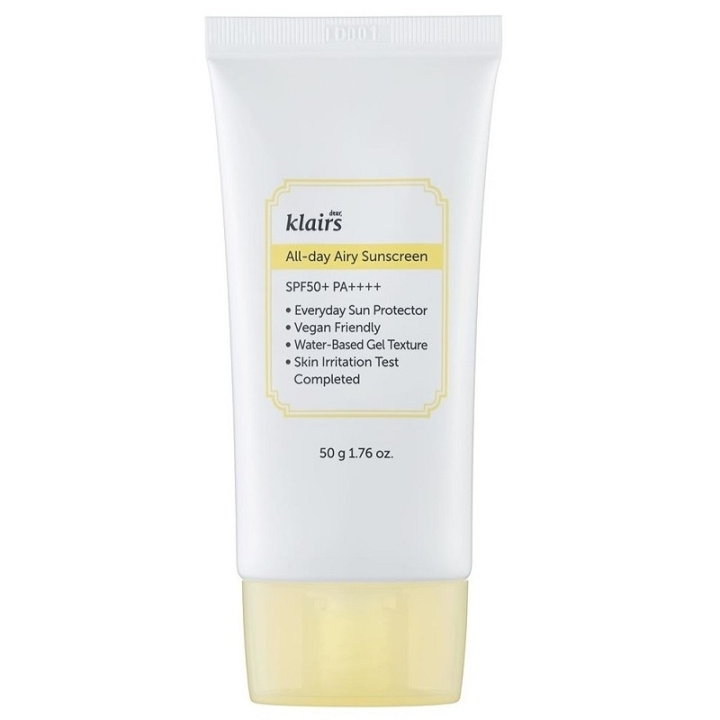 Klairs All-day Airy Sunscreen SPF50 50ml in de groep BEAUTY & HEALTH / Huidsverzorging / Zonnebank / Zonnebescherming bij TP E-commerce Nordic AB (C58391)