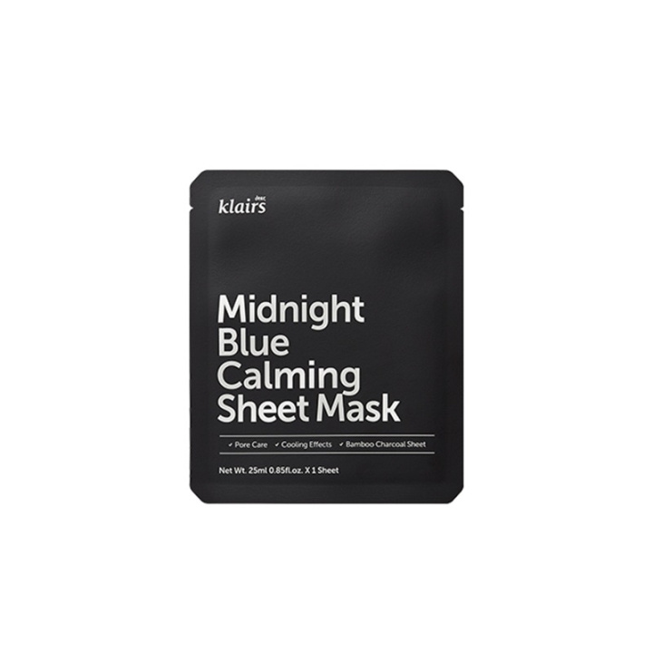 Klairs Midnight Blue Calming Sheet Mask 25ml in de groep BEAUTY & HEALTH / Huidsverzorging / Gezicht / Maskers bij TP E-commerce Nordic AB (C58400)