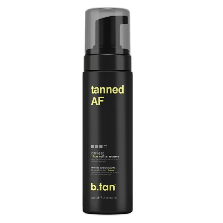 b.tan Tanned AF Self Tan Mousse 200ml in de groep BEAUTY & HEALTH / Huidsverzorging / Zonnebank / Bruin zonder zon bij TP E-commerce Nordic AB (C58421)