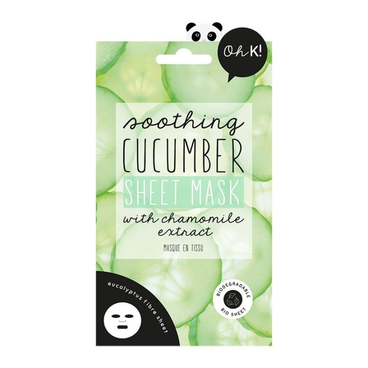Oh K! Soothing Cucumber Sheet Mask in de groep BEAUTY & HEALTH / Huidsverzorging / Gezicht / Maskers bij TP E-commerce Nordic AB (C58427)