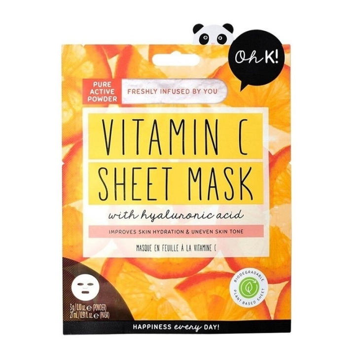 Oh K! Glowing Vitamin C Sheet Mask in de groep BEAUTY & HEALTH / Huidsverzorging / Gezicht / Maskers bij TP E-commerce Nordic AB (C58430)