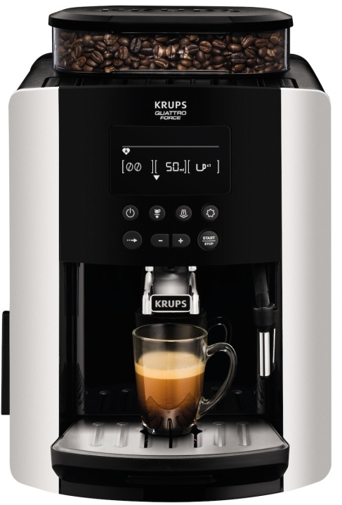 Krups Arabica Quattro Force Silver Kaffemaskin in de groep HUISHOUDEN & TUIN / Huishoudelijke apparaten / Koffiezetapparaten en accessoires / Koffiezetapparaten bij TP E-commerce Nordic AB (C58444)