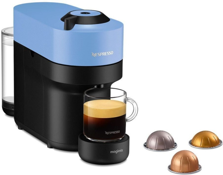 Nespresso Vertuo POP ENV90. kaffekapselmaskin, blå in de groep HUISHOUDEN & TUIN / Huishoudelijke apparaten / Koffiezetapparaten en accessoires / Koffiebonen bij TP E-commerce Nordic AB (C58502)