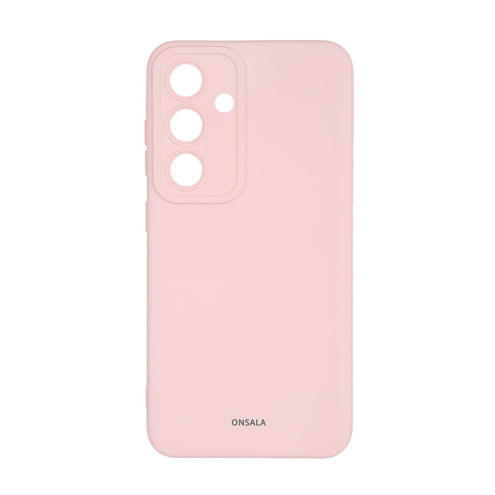 Onsala Mobilskal med Silikonkänsla Chalk Pink - Samsung S24 5G in de groep SMARTPHONE & TABLETS / Mobielbescherming / Samsung bij TP E-commerce Nordic AB (C58608)