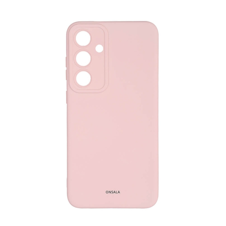 Onsala Mobilskal med Silikonkänsla Chalk Pink - Samsung S24+ 5G in de groep SMARTPHONE & TABLETS / Mobielbescherming / Samsung bij TP E-commerce Nordic AB (C58609)