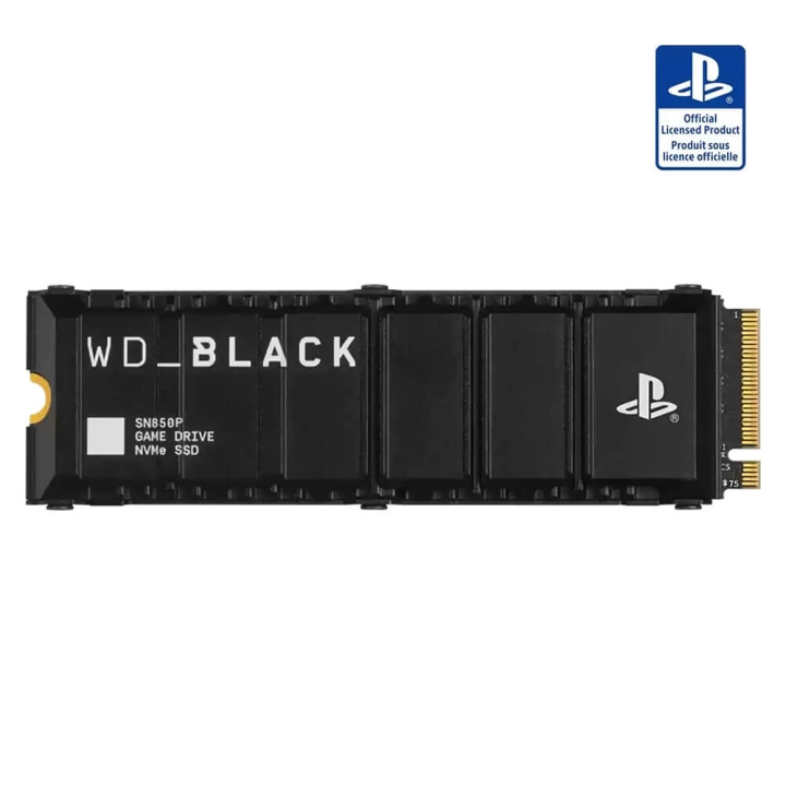 Western Digital WD Black SN850P NVMe SSD för PS5 1TB in de groep COMPUTERS & RANDAPPARATUUR / Computeronderdelen / Harde schijven / Koeling bij TP E-commerce Nordic AB (C58636)