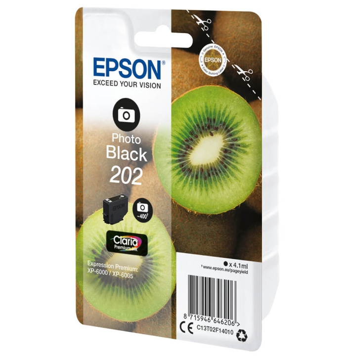 Epson Ink C13T02F14010 202 Photo Black Kiwi in de groep COMPUTERS & RANDAPPARATUUR / Printers & Accessoires / Inkt & Toner / Inktpatronen / Epson bij TP E-commerce Nordic AB (C58650)