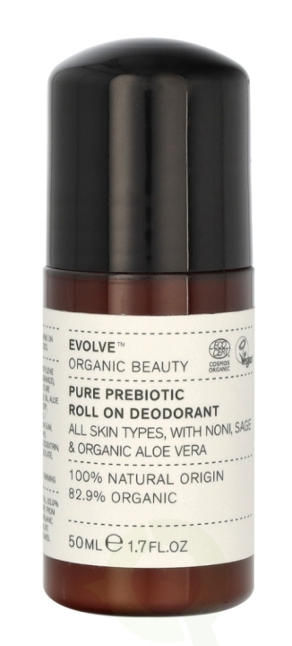 Evolve Beauty Evolve Organic Beauty Pure Prebiotic Roll-On Deodorant 50 ml in de groep BEAUTY & HEALTH / Geuren & Parfum / Deodorant / Deodorant voor mannen bij TP E-commerce Nordic AB (C58692)