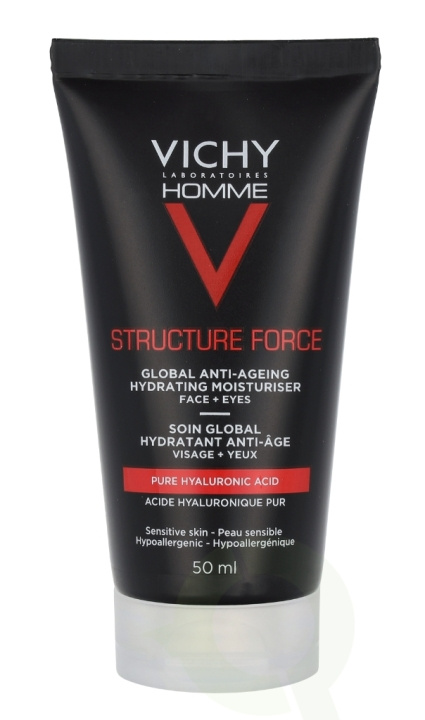 Vichy Homme Structure Force Hydrating Moisturiser 50 ml Complete Anti-Aging in de groep BEAUTY & HEALTH / Huidsverzorging / Gezicht / Dagcrème bij TP E-commerce Nordic AB (C58775)