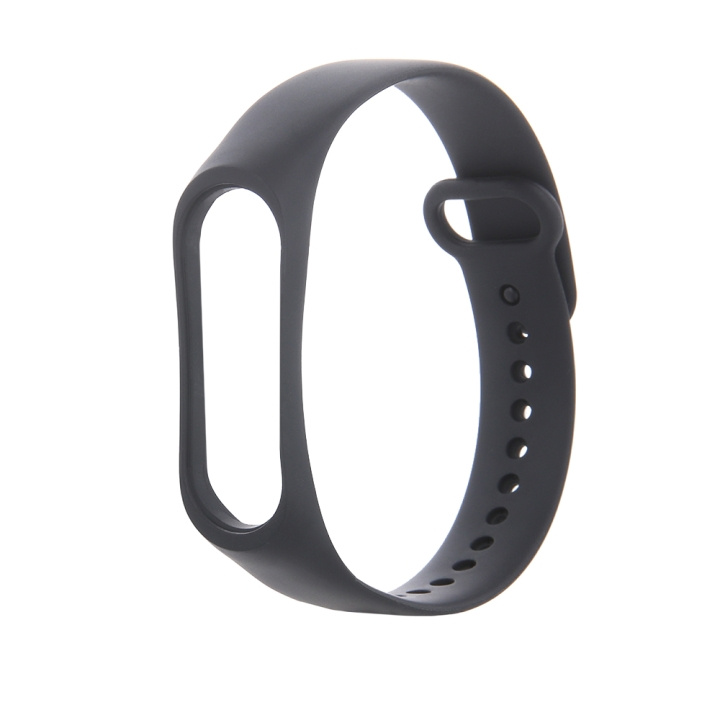 Armband i Silikon till Xiaomi Mi Band 3 / 4, Svart in de groep SPORT, VRIJE TIJD & HOBBY / Smartwatch & Activiteitsmeters / Accessoires bij TP E-commerce Nordic AB (C58802)