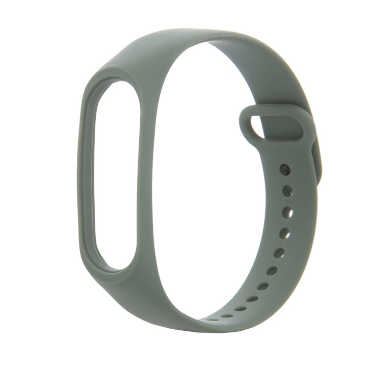 Armband i Silikon till Xiaomi Mi Band 5 / 6, khaki in de groep SPORT, VRIJE TIJD & HOBBY / Smartwatch & Activiteitsmeters / Accessoires bij TP E-commerce Nordic AB (C58809)