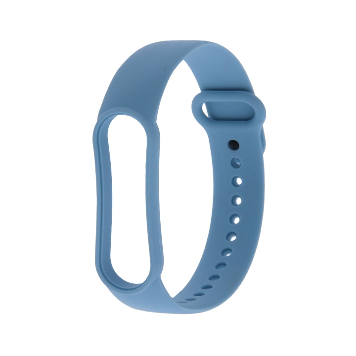 Armband i Silikon till Xiaomi Mi Band 5 / 6, Baby blue in de groep SPORT, VRIJE TIJD & HOBBY / Smartwatch & Activiteitsmeters / Accessoires bij TP E-commerce Nordic AB (C58814)