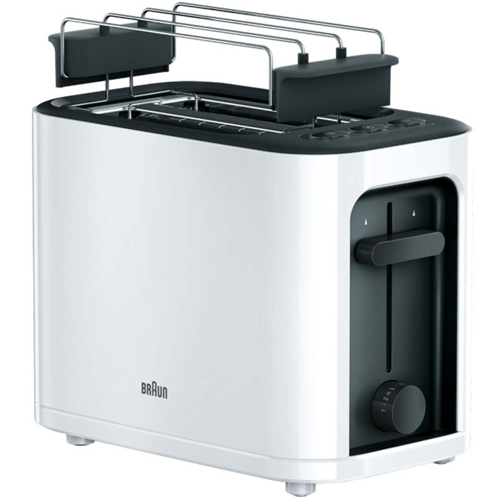 Braun Brödrost HT3010WH PurEase 2skivors in de groep HUISHOUDEN & TUIN / Huishoudelijke apparaten / Broodroosters & Broodgrills / Broodroosters bij TP E-commerce Nordic AB (C58959)