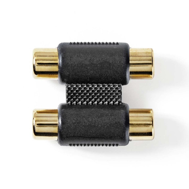 Nedis Stereo-Audioadapter | 2x RCA Female | 2x RCA Female | Verguld | Recht | ABS | Antraciet | 1 Stuks | Doos in de groep HOME ELECTRONICS / Kabels & Adapters / Audio Analoog / Adapters bij TP E-commerce Nordic AB (C58970)