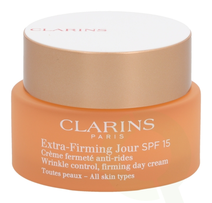Clarins Extra-Firming Jour Firming Day Cream SPF15 50 ml All Skin Types in de groep BEAUTY & HEALTH / Huidsverzorging / Gezicht / Gezichtscrèmes bij TP E-commerce Nordic AB (C59030)