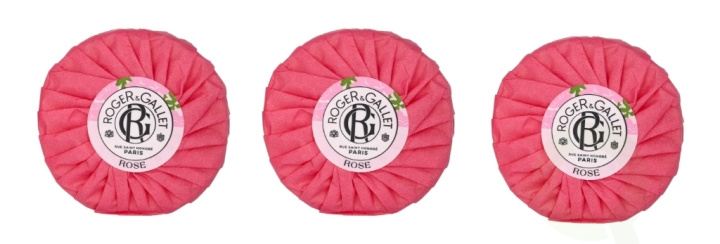 Roger & Gallet Rose Giftset 300 g Soap Bar - 3x100gr in de groep BEAUTY & HEALTH / Cadeausets / Cadeausets voor haar bij TP E-commerce Nordic AB (C59053)