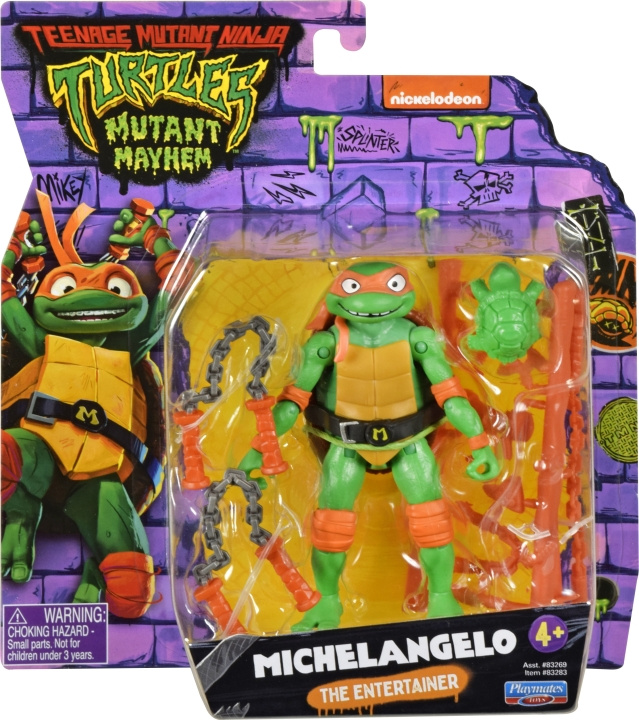 Teenage Mutant Ninja Turtles: Mutant Mayhem Michelangelo-figur in de groep SPEELGOED, KINDER- & BABYPRODUCTEN / Speelgoed / Figuren & miniaturen bij TP E-commerce Nordic AB (C59136)