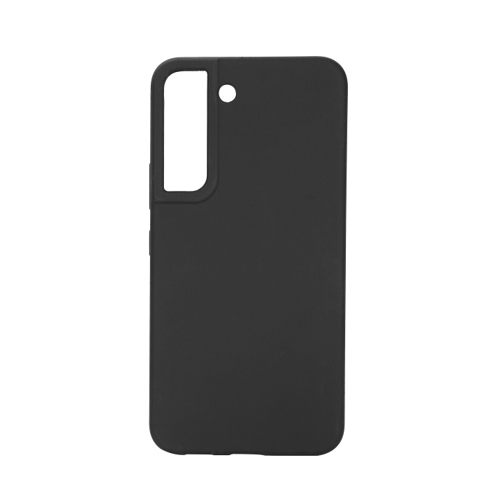 Essentials Samsung Galaxy S21 FE silicone back cover, Black in de groep SMARTPHONE & TABLETS / Mobielbescherming / Samsung bij TP E-commerce Nordic AB (C59185)