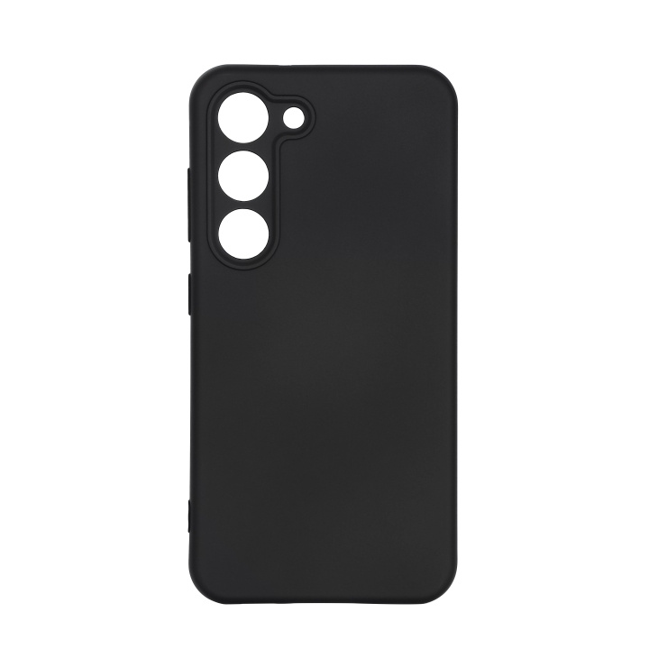 Essentials Samsung Galaxy S23 silicone back cover, black in de groep SMARTPHONE & TABLETS / Mobielbescherming / Samsung bij TP E-commerce Nordic AB (C59197)