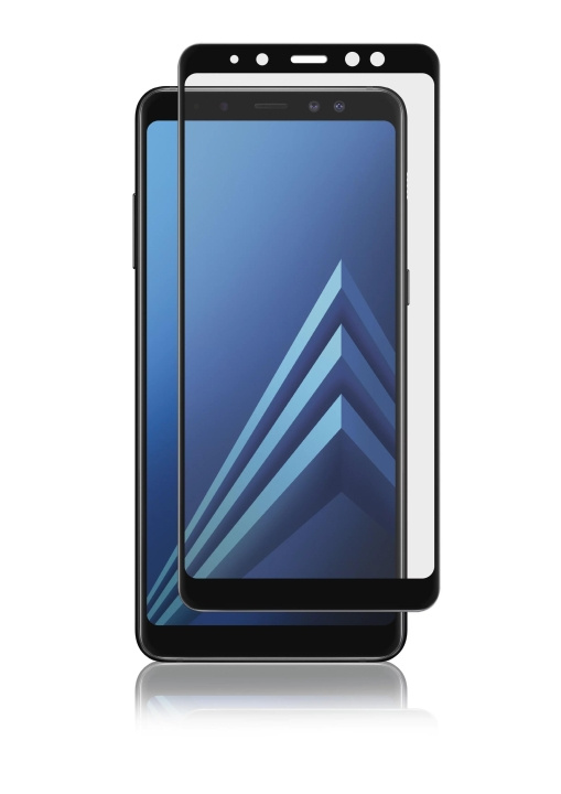 panzer Samsung Galaxy A8 2018, Curved Glass, Black in de groep SMARTPHONE & TABLETS / Mobielbescherming / Samsung bij TP E-commerce Nordic AB (C59483)
