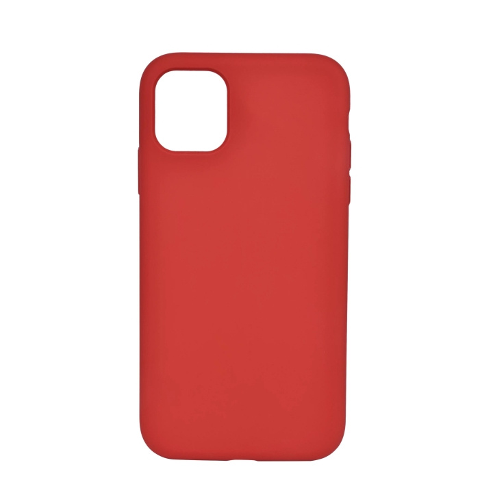 Essentials iPhone XR/11 silicone back cover, Red in de groep SMARTPHONE & TABLETS / Mobielbescherming / Apple / iPhone XR bij TP E-commerce Nordic AB (C59486)