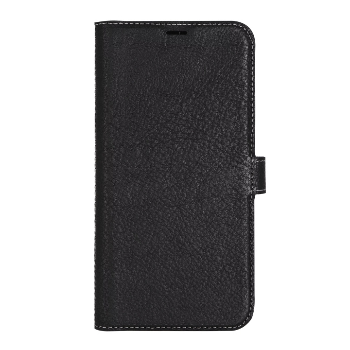 Essentials iPhone 14 Plus Leather wallet,detachable,Black in de groep SMARTPHONE & TABLETS / Mobielbescherming / Apple / iPhone 14 bij TP E-commerce Nordic AB (C59498)