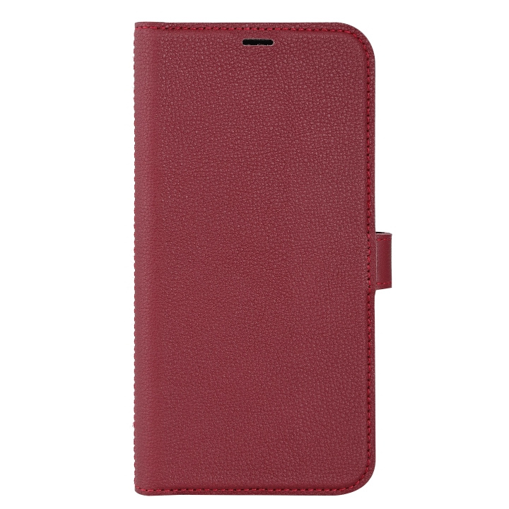 Essentials iPhone 14 Plus Leather wallet, detachable, Red in de groep SMARTPHONE & TABLETS / Mobielbescherming / Apple / iPhone 14 bij TP E-commerce Nordic AB (C59499)