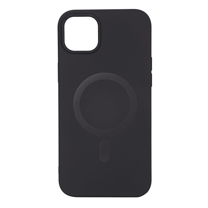 Essentials iPhone 14 Plus Silicone Mag back cover, Black in de groep SMARTPHONE & TABLETS / Mobielbescherming / Apple / iPhone 14 bij TP E-commerce Nordic AB (C59513)