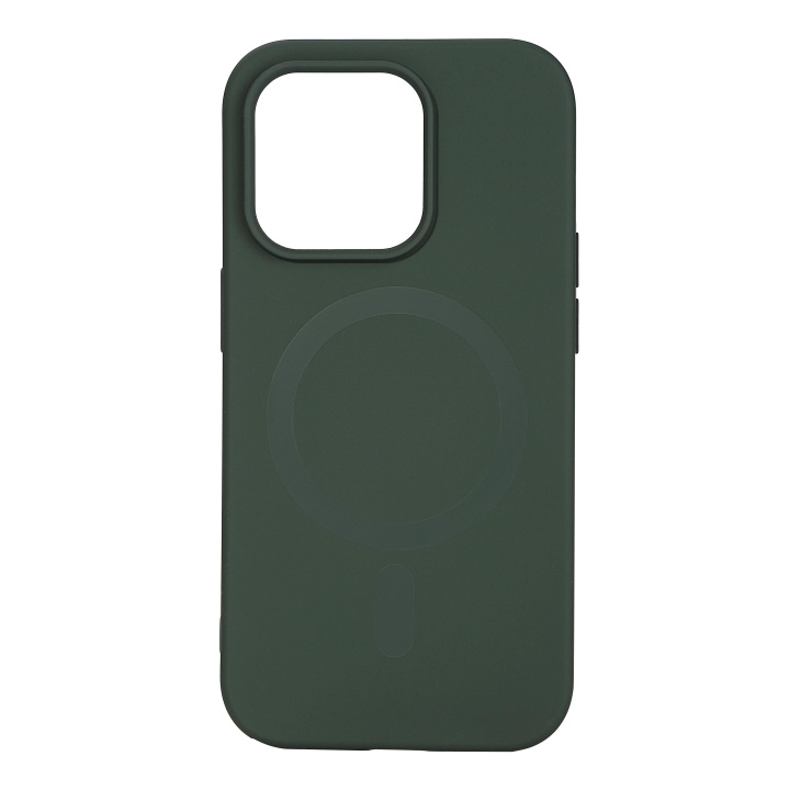 Essentials iPhone 14 Pro Silicone Mag back cover, Green in de groep SMARTPHONE & TABLETS / Mobielbescherming / Apple / iPhone 14 bij TP E-commerce Nordic AB (C59517)