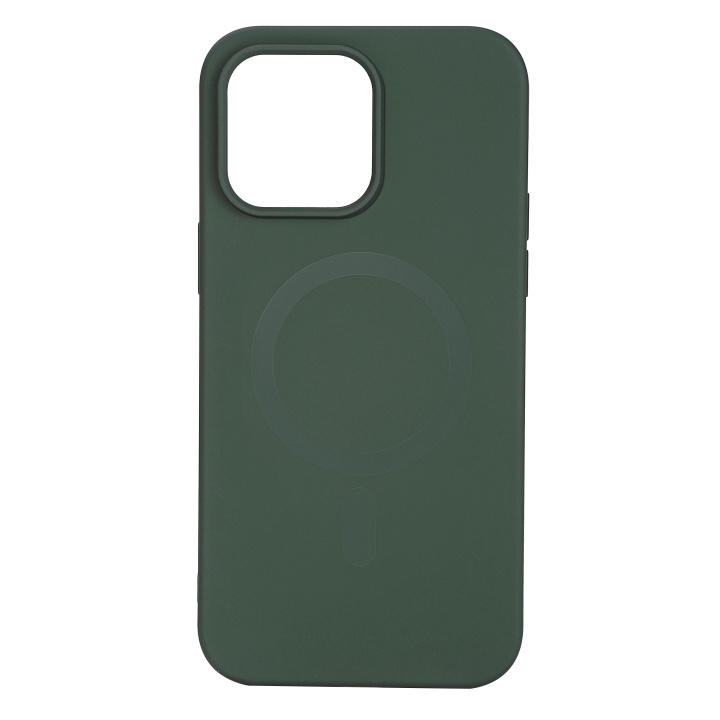 Essentials iPhone 14 Pro Max Silicone Mag back cov,Green in de groep SMARTPHONE & TABLETS / Mobielbescherming / Apple / iPhone 14 bij TP E-commerce Nordic AB (C59520)