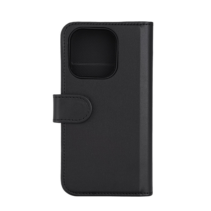 DELTACO Wallet case, 2-in-1, iPhone 15 Pro, magnetic cover, black in de groep SMARTPHONE & TABLETS / Mobielbescherming / Apple / iPhone 15 bij TP E-commerce Nordic AB (C59537)